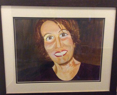 Jean R, Remembering Pat, acrylic.